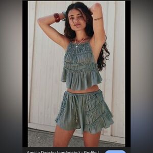 Free people Angelina short set